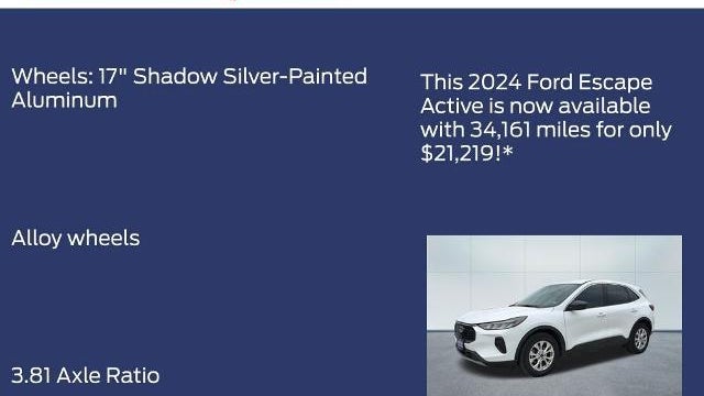 2024 Ford Escape Active