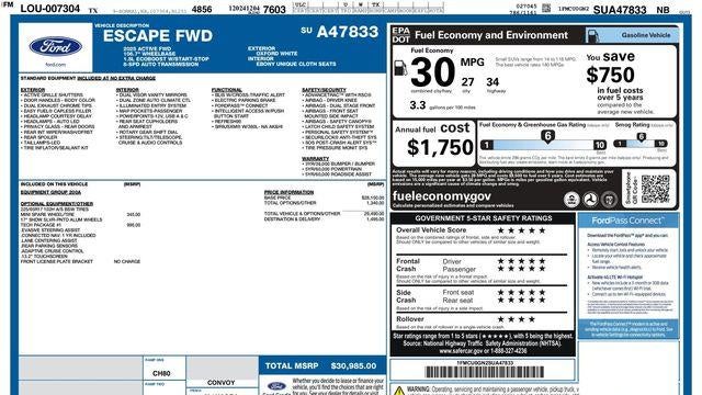 2025 Ford Escape Active