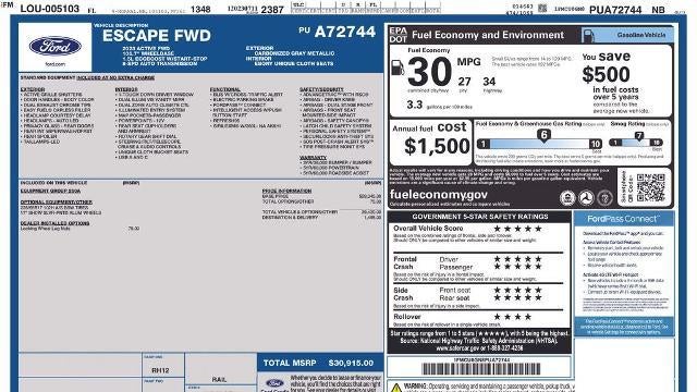2023 Ford Escape Active