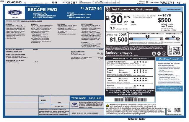 2023 Ford Escape - $19,897