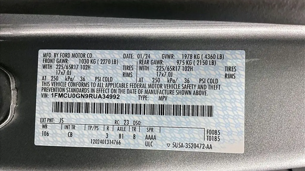 2024 Ford Escape Active