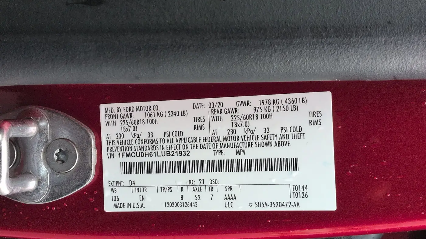 2020 Ford Escape SEL