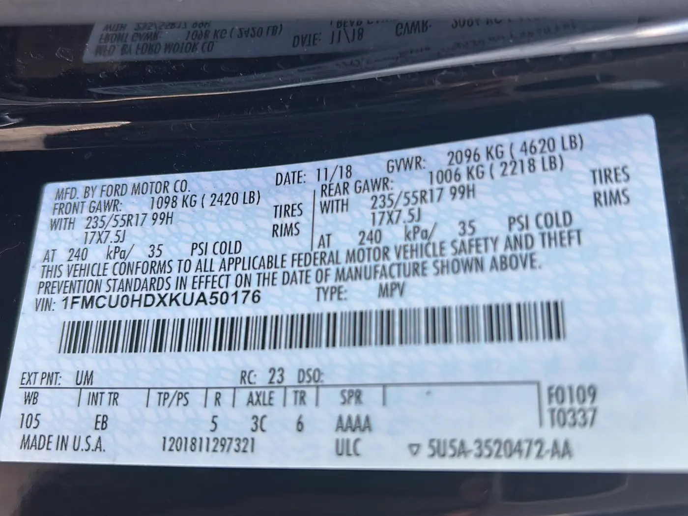 2019 Ford Escape - $11,525