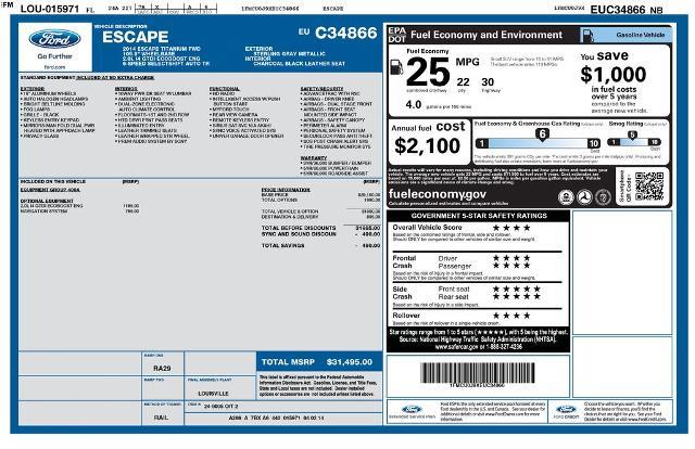 2014 Ford Escape - $9,250