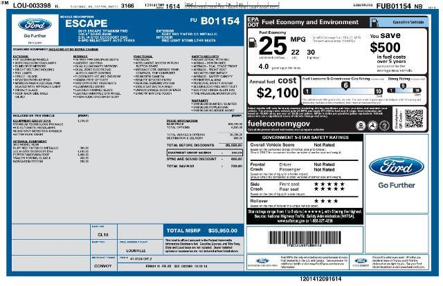 2015 Ford Escape - $10,421