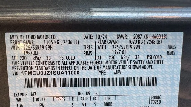 2025 Ford Escape Hybrid Platinum