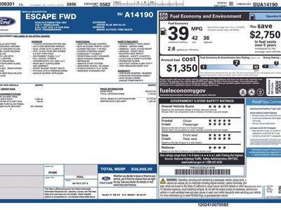 2025 Ford Escape Hybrid Platinum 4DR SUV