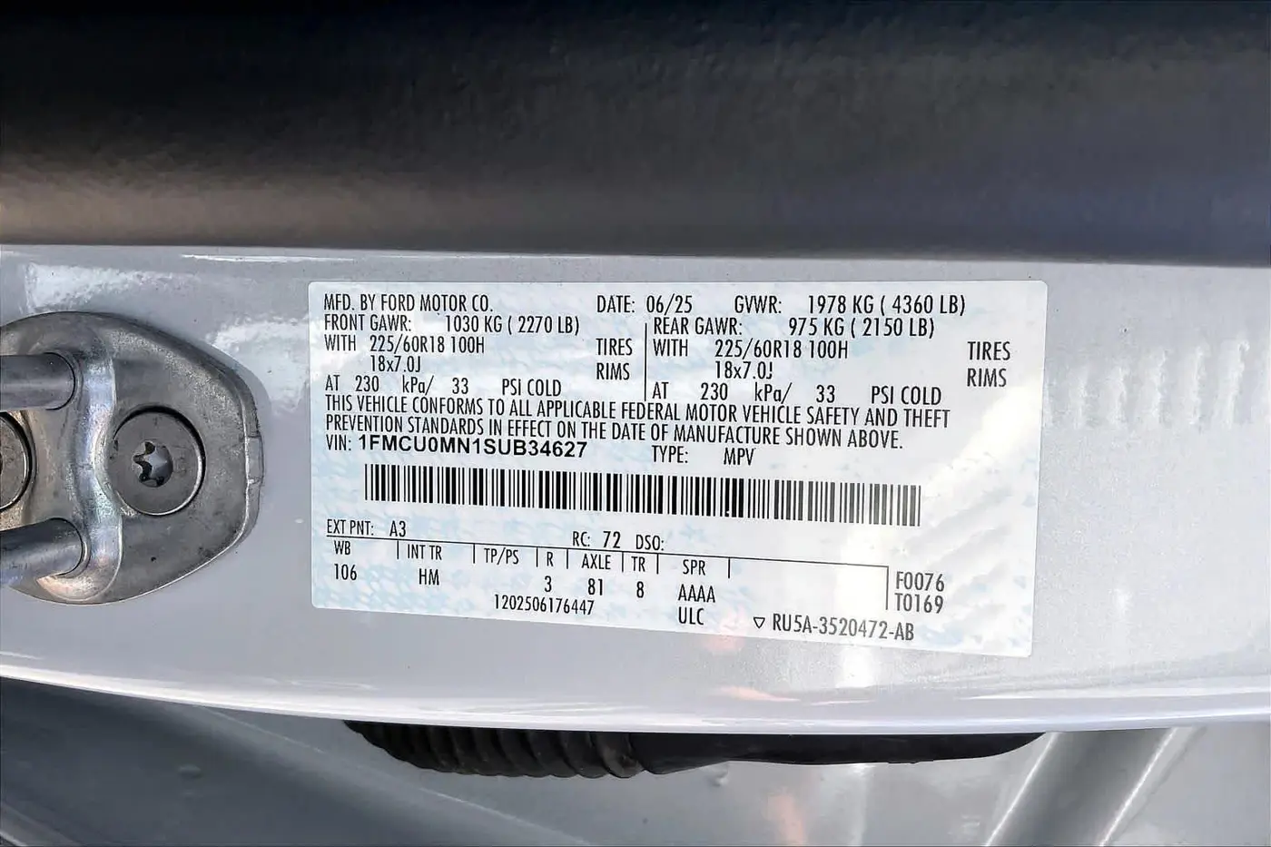 2025 Ford Escape - $19,719