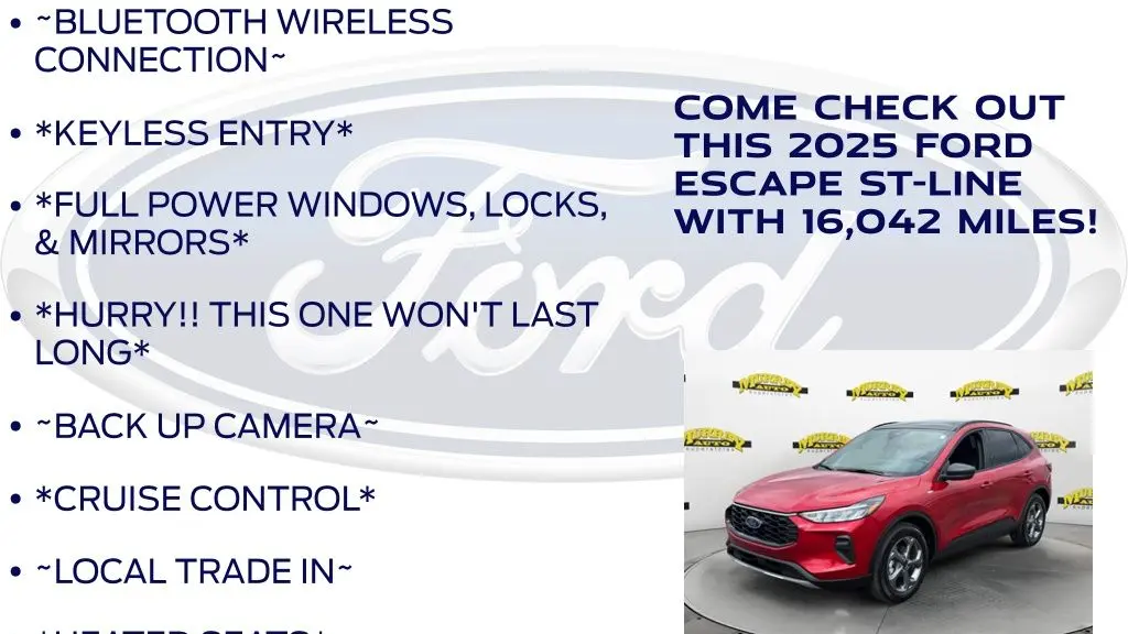 2025 Ford Escape ST-Line