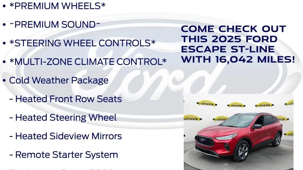 2025 Ford Escape ST-Line