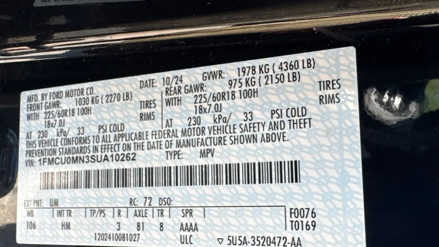 2025 Ford Escape ST-Line