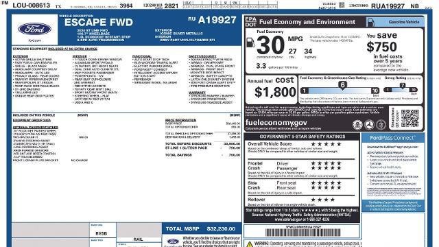 2024 Ford Escape ST-Line