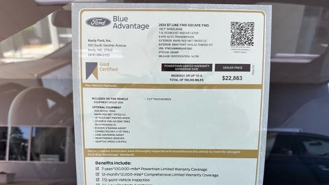 2024 Ford Escape ST-Line