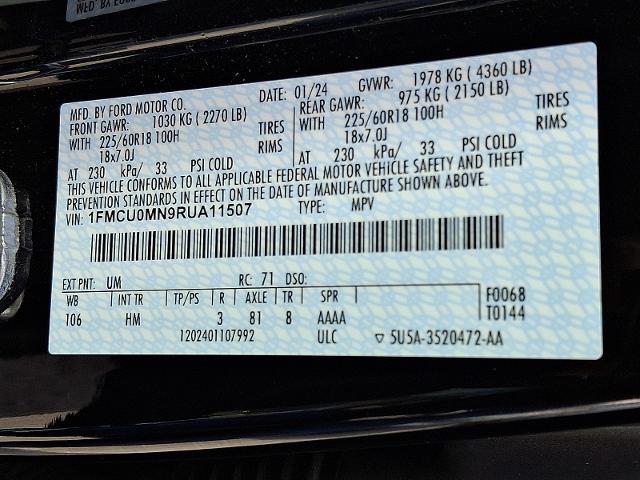 2024 Ford Escape - $22,788