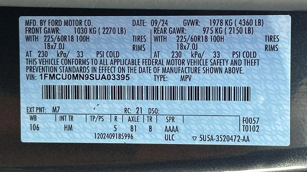 2025 Ford Escape ST-Line