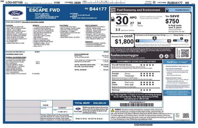 2024 Ford Escape - $19,385