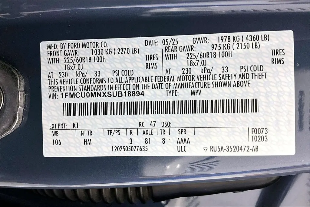 2025 Ford Escape - $26,741