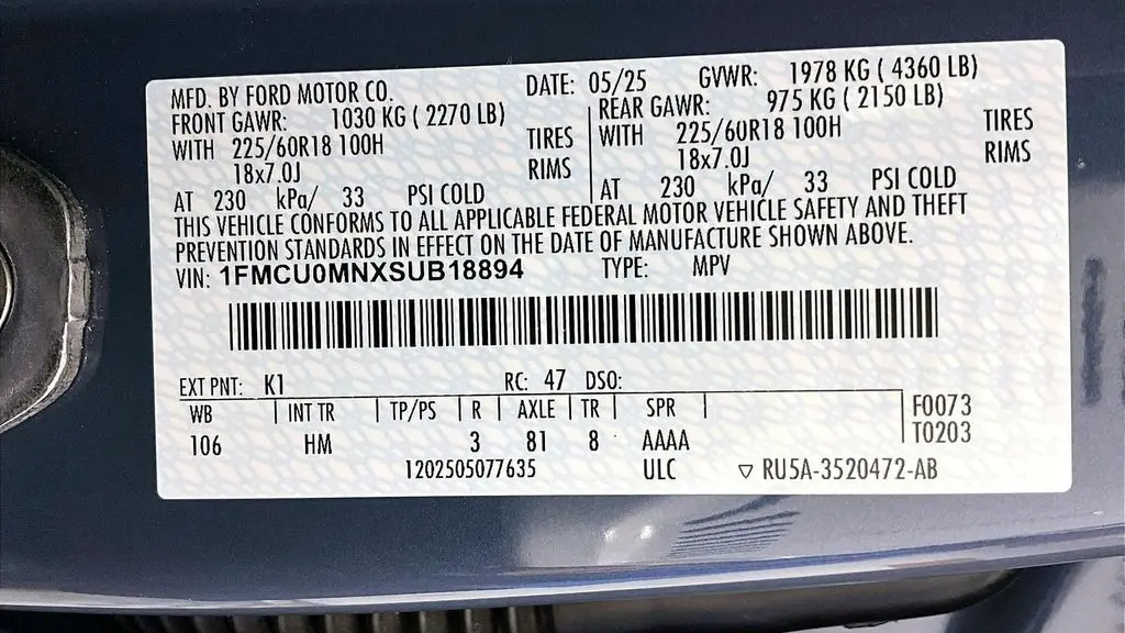 2025 Ford Escape ST-Line