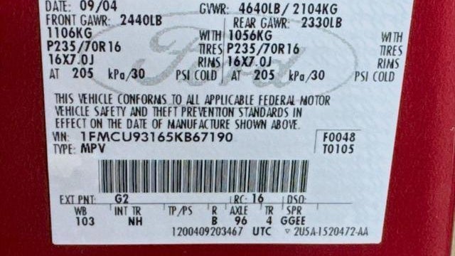 2005 Ford Escape XLT