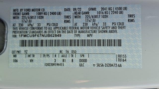 2022 Ford Escape S