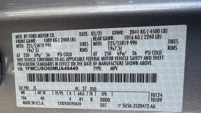2021 Ford Escape SE