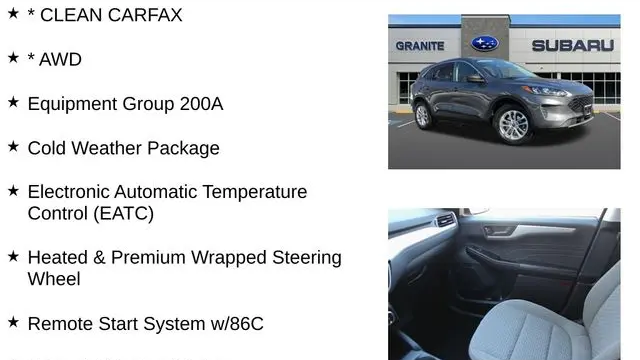 2022 Ford Escape SE