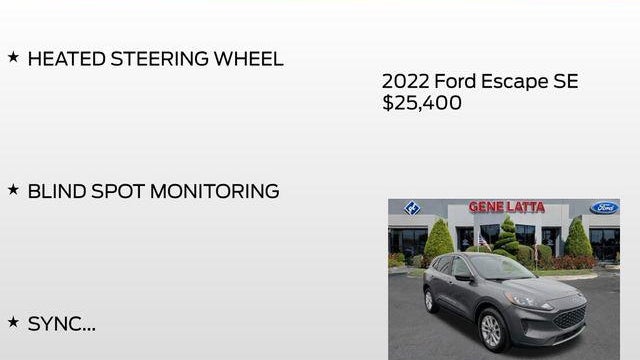2022 Ford Escape SE