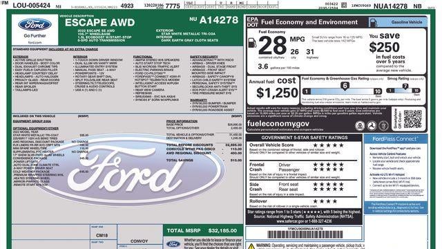 2022 Ford Escape SE