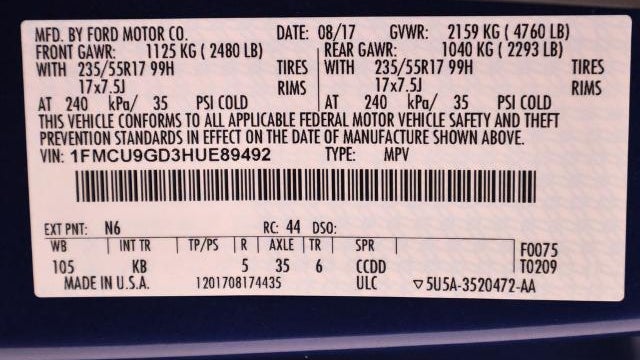 2017 Ford Escape SE