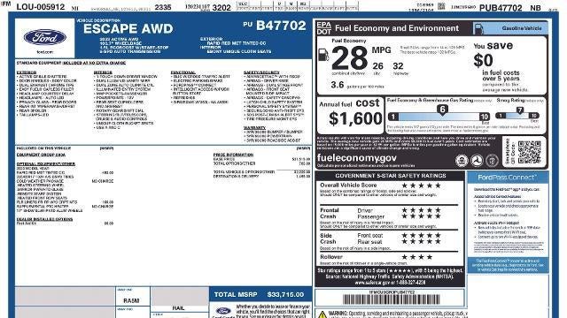 2023 Ford Escape Active