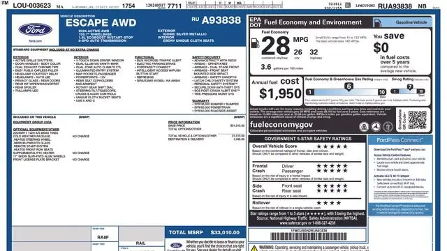 2024 Ford Escape Active