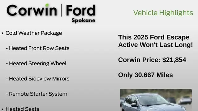 2025 Ford Escape Active
