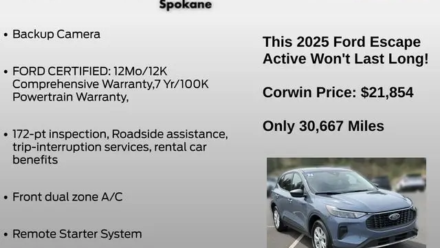 2025 Ford Escape Active