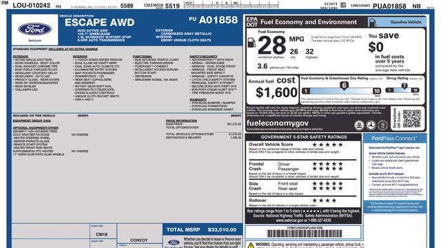 2023 Ford Escape Active