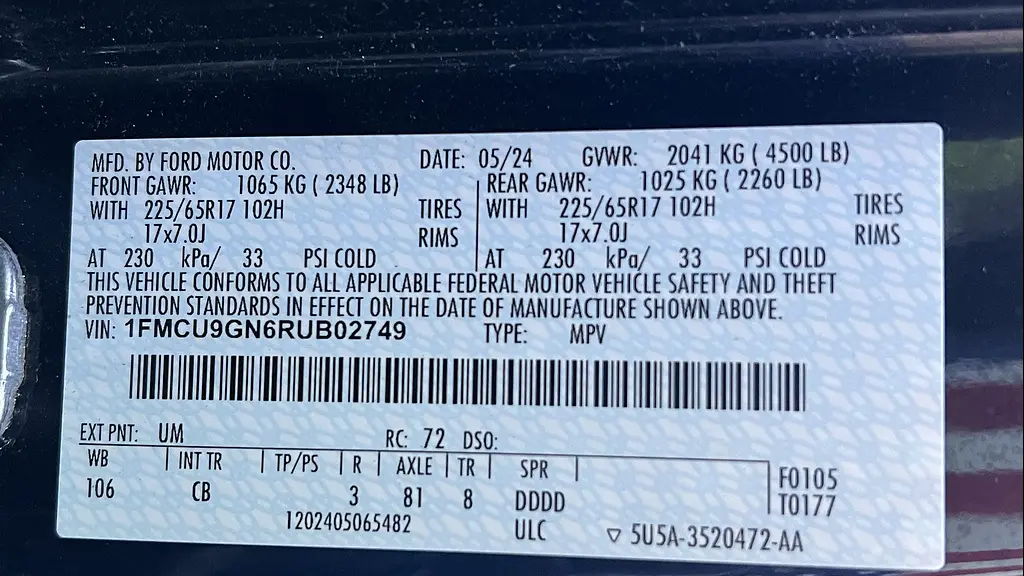 2024 Ford Escape Active