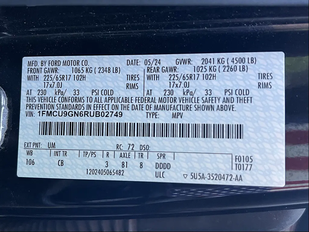 2024 Ford Escape - $21,988