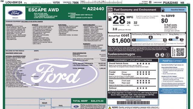 2023 Ford Escape Active