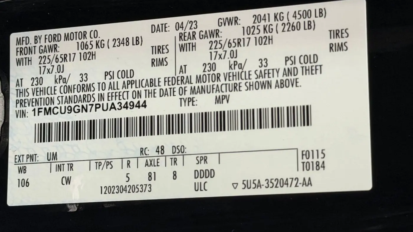 2023 Ford Escape Active