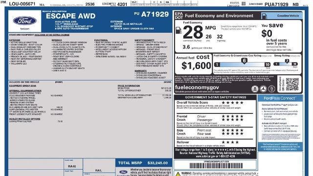 2023 Ford Escape Active