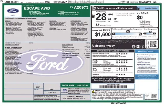 2023 Ford Escape Active — photo 1 of 1