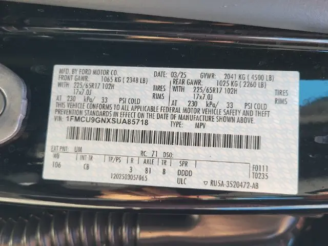 2025 Ford Escape - $23,116