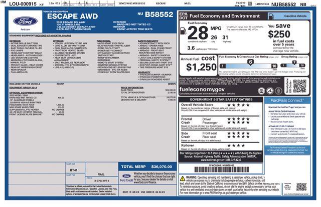 2022 Ford Escape - $23,588