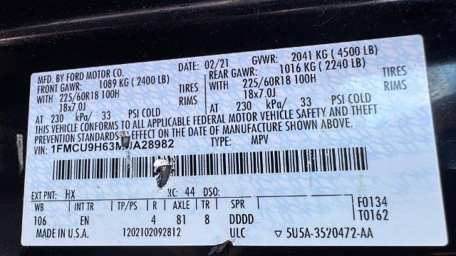 2021 Ford Escape SEL