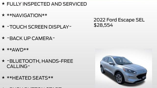 2022 Ford Escape SEL