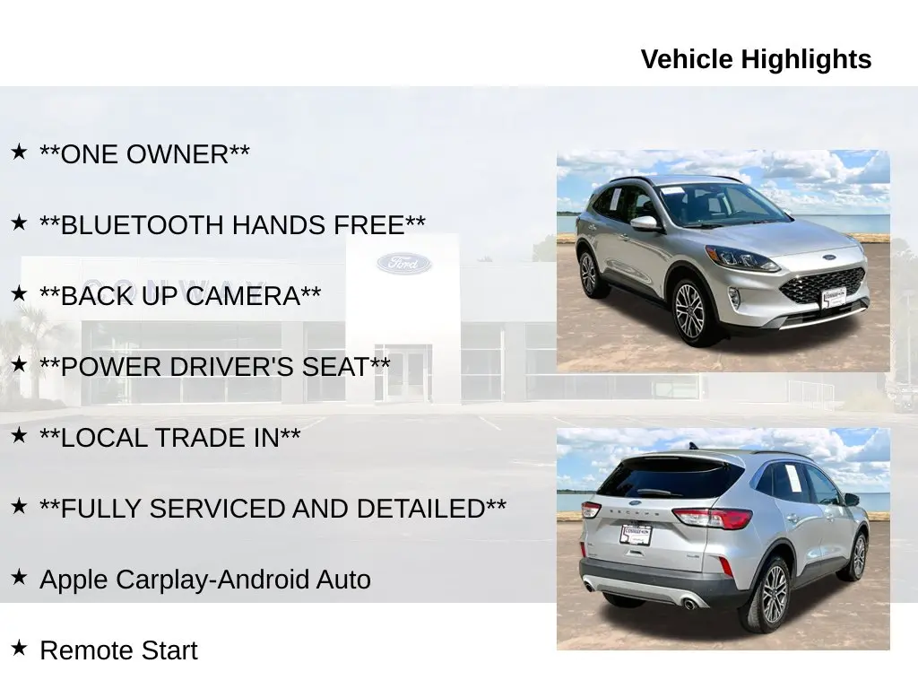 2020 Ford Escape - $17,500