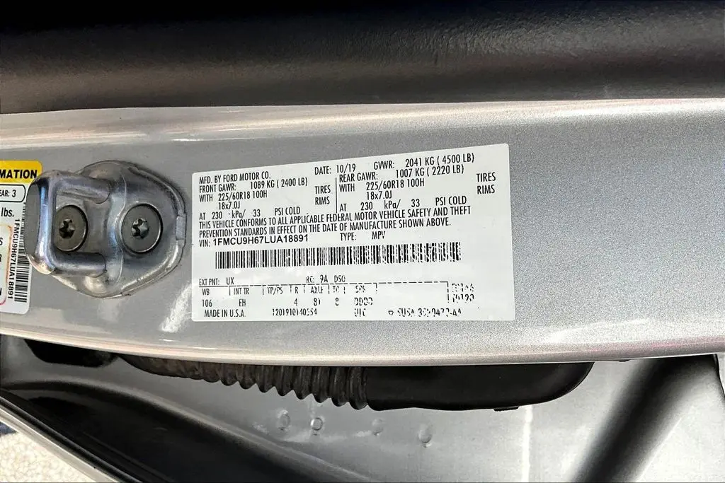 2020 Ford Escape - $17,500