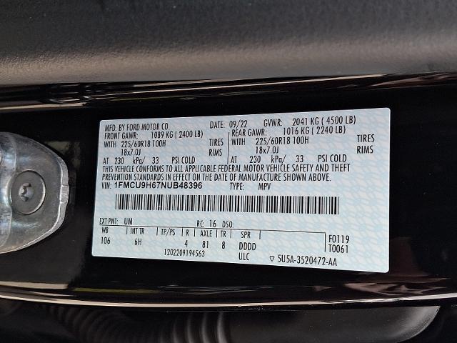 2022 Ford Escape - $20,662
