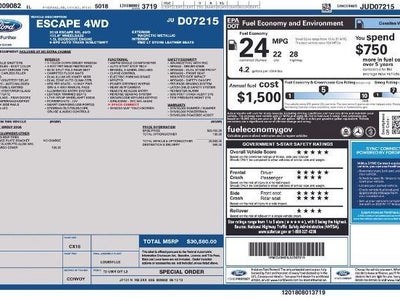 2018 Ford Escape AWD SEL 4DR SUV