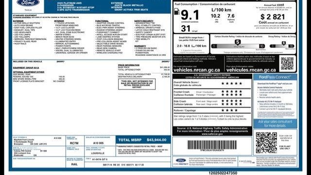 2025 Ford Escape Platinum