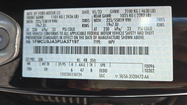 2023 Ford Escape Platinum